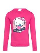 Tshirt Tops T-shirts Long-sleeved T-Skjorte Pink Hello Kitty