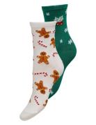 Onlchristmas 2-Pack Sock Box Acc Lingerie Socks Regular Socks White ON...