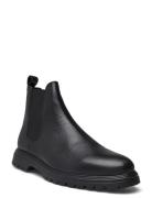 Biagil Chelsea Boot Tumbled Leather Støvlet Chelsea Boot Black Bianco