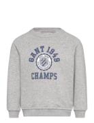 Gant 1949 Raglan C-Neck Tops Sweatshirts & Hoodies Sweatshirts Grey GA...