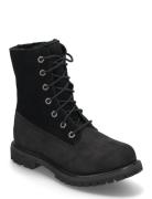 Timberland Authentic Mid Warm Lined Waterproof Boot Black Shoes Boots ...