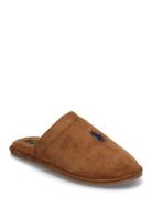 Microsuede-Klarence-Ds-Slp Slippers Hjemmesko Brown Polo Ralph Lauren