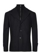 Bs Kodiak Regular Fit Coat Uldfrakke Frakke Black Bruun & Stengade