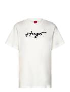 Vintage Tee_12 Tops T-shirts & Tops Short-sleeved White HUGO