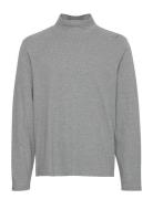 Tee Tops Knitwear Turtlenecks Grey Blend