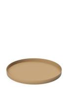 Tray Circle Home Tableware Dining & Table Accessories Trays Beige Cooe...