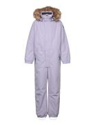 Coverall W. Fake Fur Outerwear Coveralls Snow-ski Coveralls & Sets Pur...