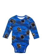 Trick Body Bodies Long-sleeved Blue MUMIN