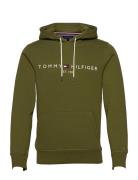 Tommy Logo Hoody Tops Sweatshirts & Hoodies Hoodies Green Tommy Hilfig...