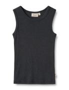 Wool Singlet Iggy Tops T-shirts Sleeveless Blue Wheat