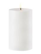 Outdoor Led Pillar Candle, White, 8,4X15 Cm Home Decoration Candles Bl...