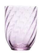 Swirl Tumbler Home Tableware Glass Drinking Glass Purple Anna Von Lipa