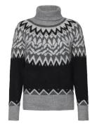 Fqmerla-Pullover Tops Knitwear Turtleneck Grey FREE/QUENT