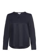 Blouse 1/1 Sleeve Tops Blouses Long-sleeved Navy Gerry Weber