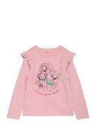 T-Shirt Ls Tops T-shirts Long-sleeved T-Skjorte Pink Minymo