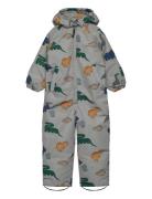 Isa Snowsuit Outerwear Coveralls Snow-ski Coveralls & Sets Grey Liewoo...