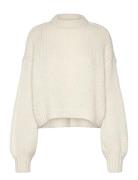 Vmfeng Ls O-Neck Pullover Ga Boo Tops Knitwear Jumpers Cream Vero Moda