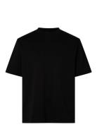 Slhrelax-Dani Ss Interlock Tee Ex Tops T-Kortærmet Skjorte Black Selec...