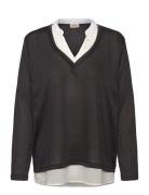 Frrexan Pu 1 Tops Knitwear Jumpers Black Fransa