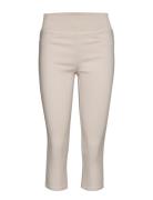 Fqshantal-Ca-Power Bottoms Trousers Capri Trousers Beige FREE/QUENT