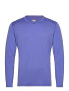 Men Merino 200 Oasis Ls Crewe Sport Base Layer Tops Blue Icebreaker