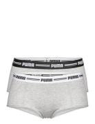 Puma Women Mini Short 2P Pack Sport Panties Hipster & Boyshorts Grey P...