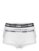 Puma Women Mini Short 2P Pack Sport Panties Hipster & Boyshorts White ...