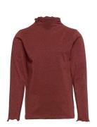 Nkfrikort Ls Slim Top Tops T-shirts Turtleneck Red Name It