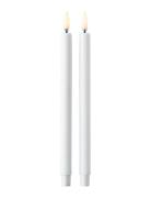 Stoff Led Taper Candles By Uyuni Lighting, Box With 2 Pieces Home Deco...