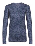 Fryd Ls Sport Base Layer Tops Blue Kari Traa