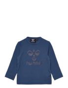 Hmlsteen T-Shirt L/S Sport T-shirts Long-sleeved T-Skjorte Navy Hummel