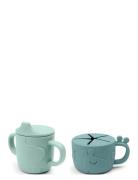 Peekaboo Spout/Snack Cup Set Deer Friends Blue Baby & Maternity Baby F...