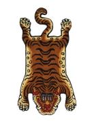 Tiger Rug Home Textiles Rugs & Carpets Wool Rugs Brown Bongusta