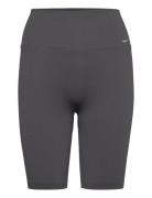 Shadow Grey Ribbed Seamless Biker Shorts Bottoms Running-training Tigh...