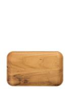 Raw Teak - Rektangulær Frokosttallerken 1 Stk 23,7X14.9X1,8 Cm Home Ta...