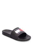 Tommy Jeans Pool Slide Ess Shoes Summer Shoes Sandals Pool Sliders Bla...