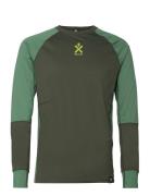 Flextech Crew 2.0 Sport Base Layer Tops Khaki Green Bula