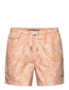 Paisley Bathing Trunks Designers Shorts Orange Morris