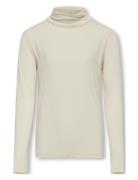 Koglela Life L/S Rollneck Top Jrs Tops T-shirts Turtleneck Cream Kids ...