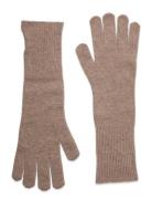 Woona Long Gloves Accessories Gloves Finger Gloves Beige Becksöndergaa...