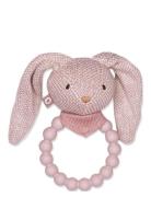 Rattle, Silic Ring W. Knitted Bunny, Soft Powder Toys Baby Toys Rattle...