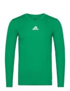 Team Base Tee Sport Base Layer Tops Green Adidas Performance