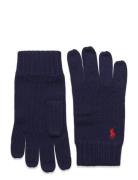 Signature Pony Wool Gloves Accessories Gloves Finger Gloves Navy Polo ...