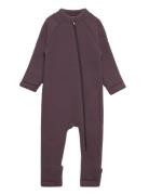 Wool Baby Suit Outerwear Fleece Outerwear Fleece Coveralls Burgundy Mi...