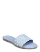 Millie_Slide_Cveb Designers Sandals Flat Blue BOSS