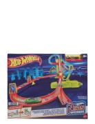 Action Track Set, Neon Speeders Skyscraper Speed Circuit With 1 Car To...