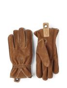 Oden Nubuck Cork Accessories Gloves Finger Gloves Brown Hestra