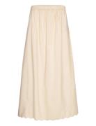 Slfmelli Hw Ankle Skirt B Skirts Maxi Skirts Cream Selected Femme