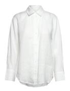 Linen Shirt Tops Shirts Linen Shirts White Gina Tricot