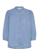 Nickyll Shirt 3/4 Tops Shirts Denim Shirts Blue Lollys Laundry